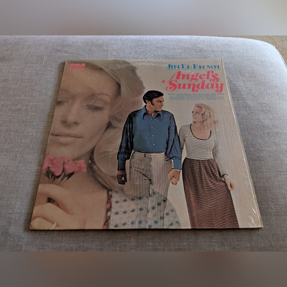 Jim Ed Brown Angel's Sunday LP Vinyl Record
